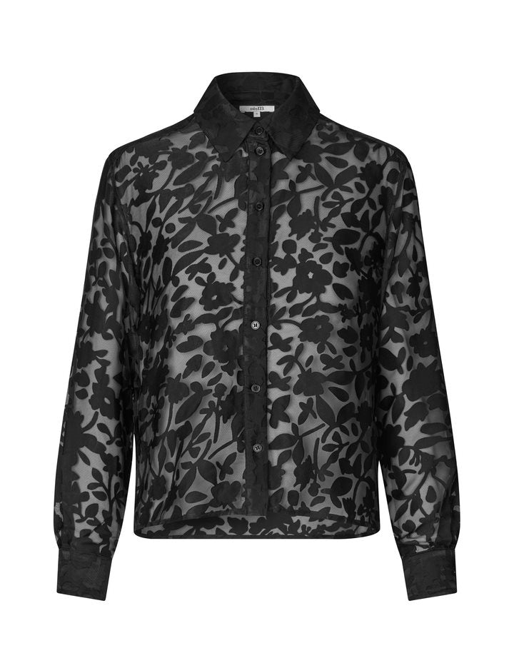 MbyM Nira Black Lace Shirt