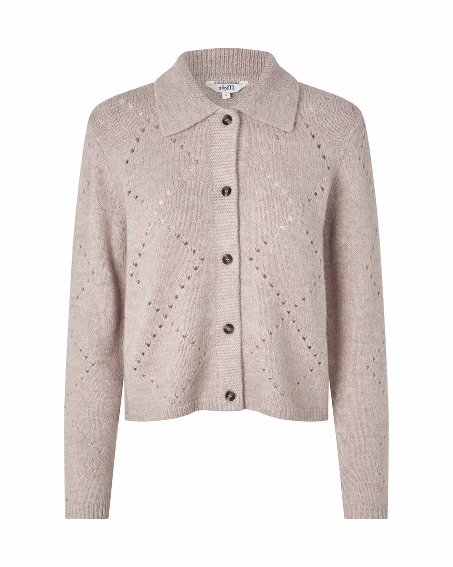 MbyM Regal Pallioma Knitted Cardigan in Light Beige