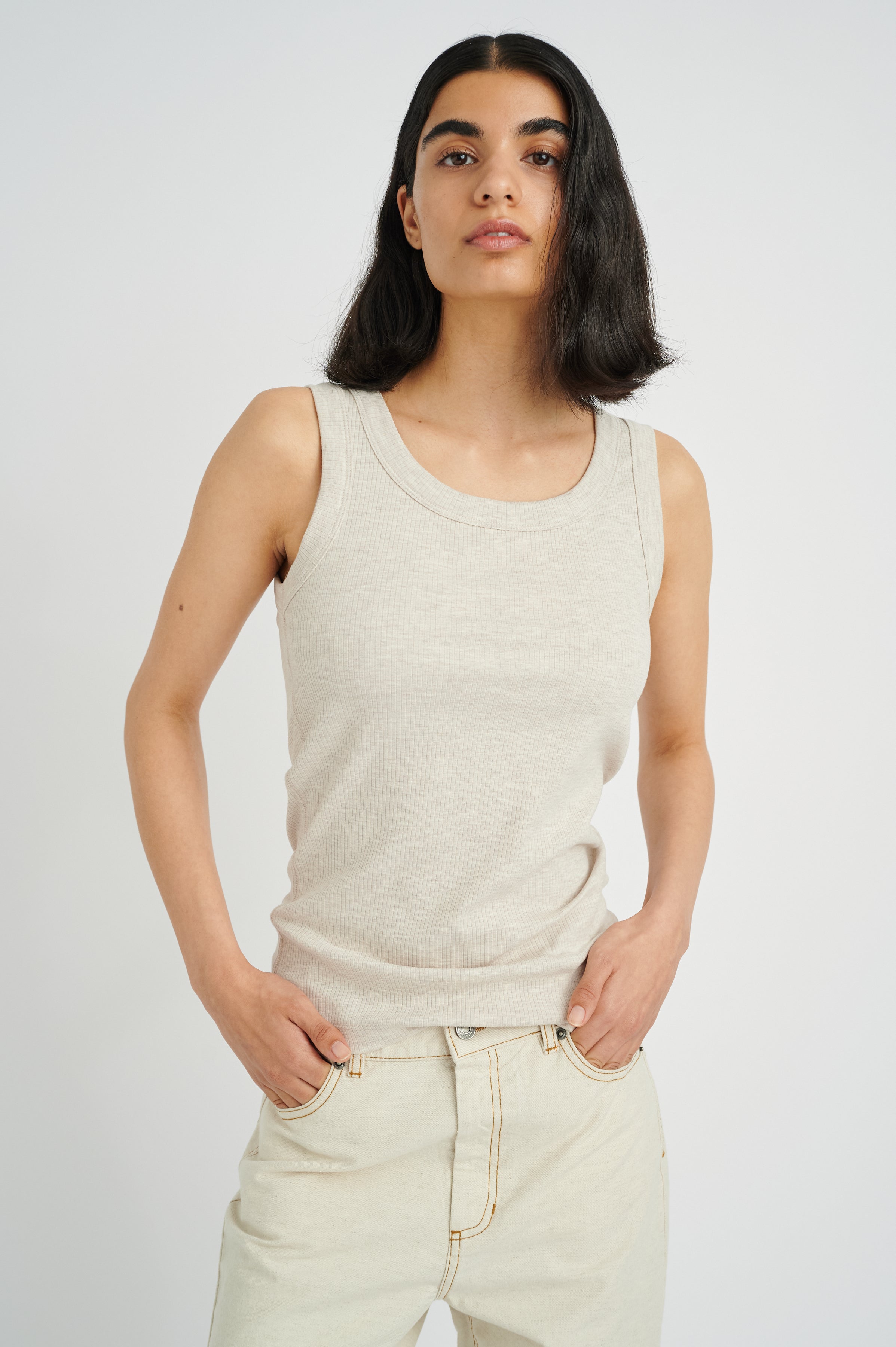 InWear Dagna Tank in Ecru
