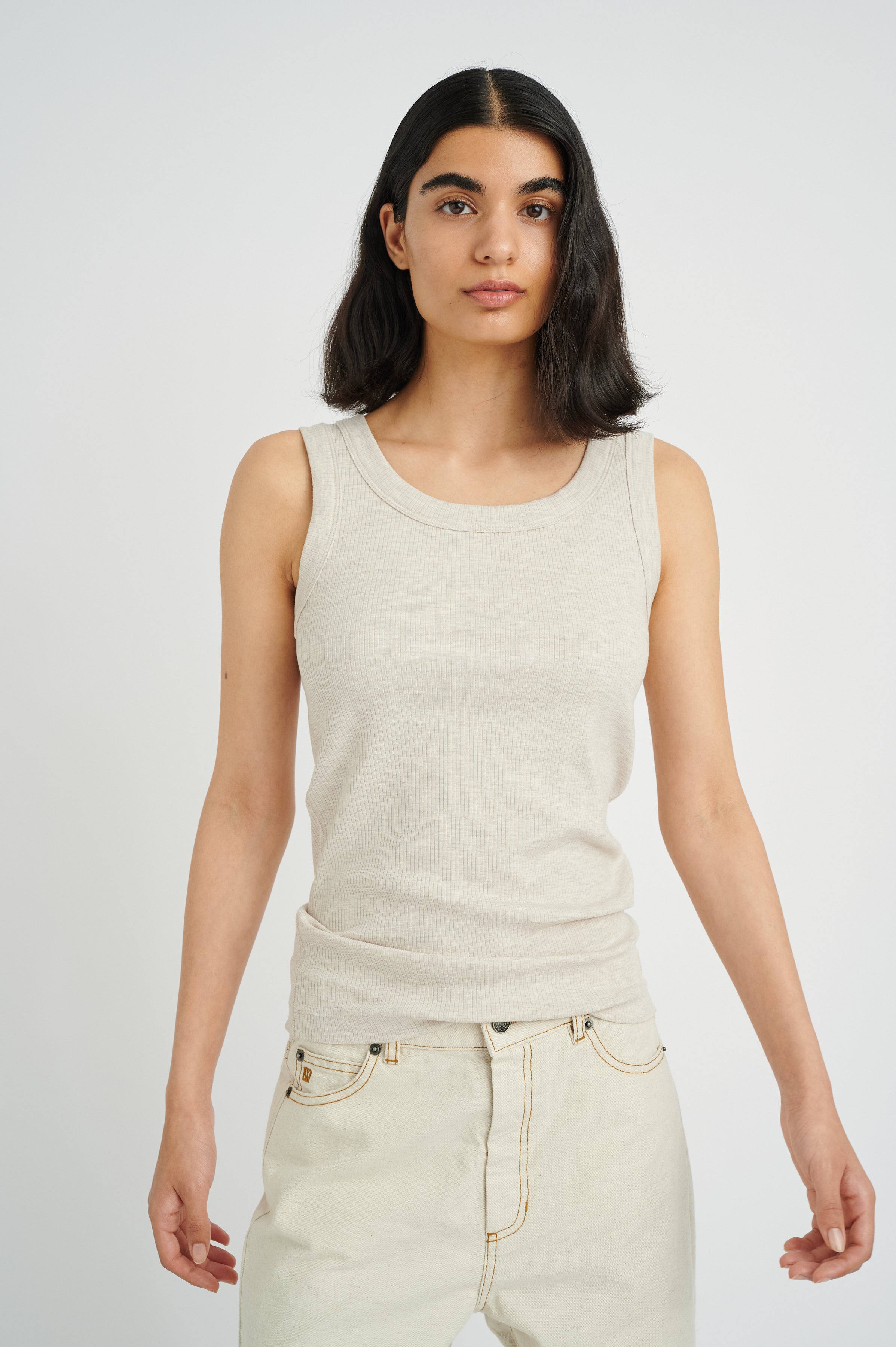 InWear Dagna Tank in Ecru