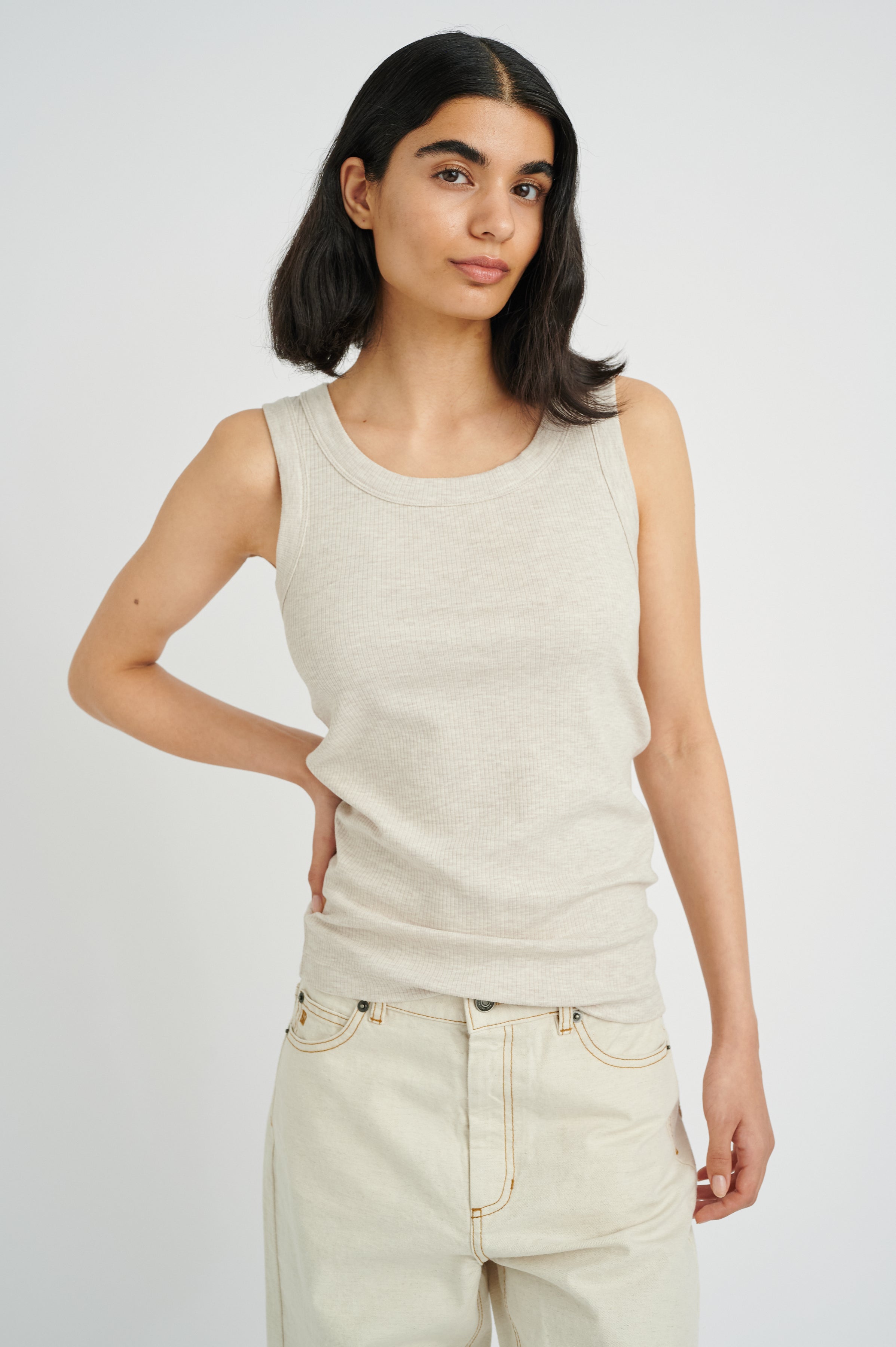 InWear Dagna Tank in Ecru