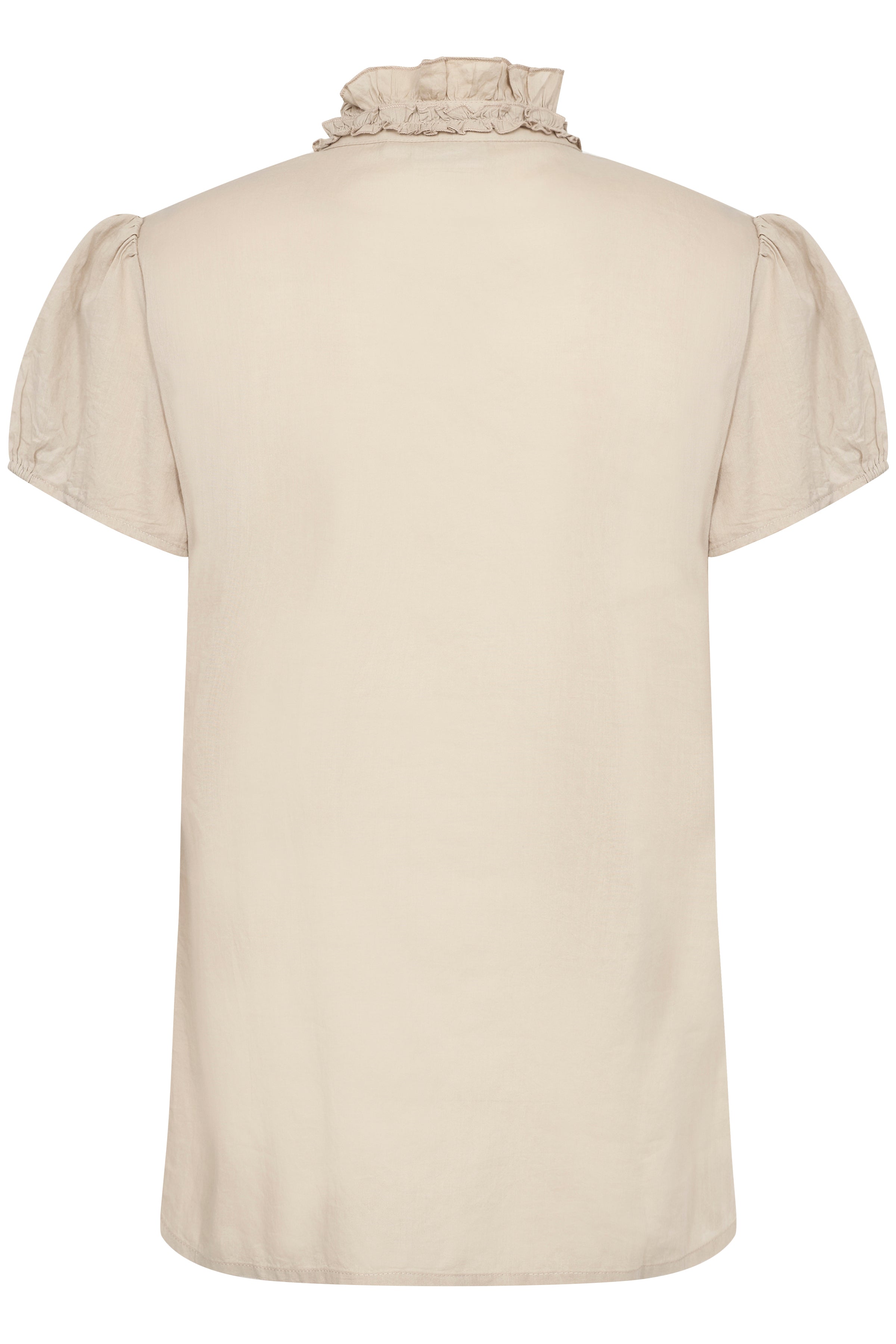 Saint Tropez Tilli Ruffle Shirt in Plaza Taupe