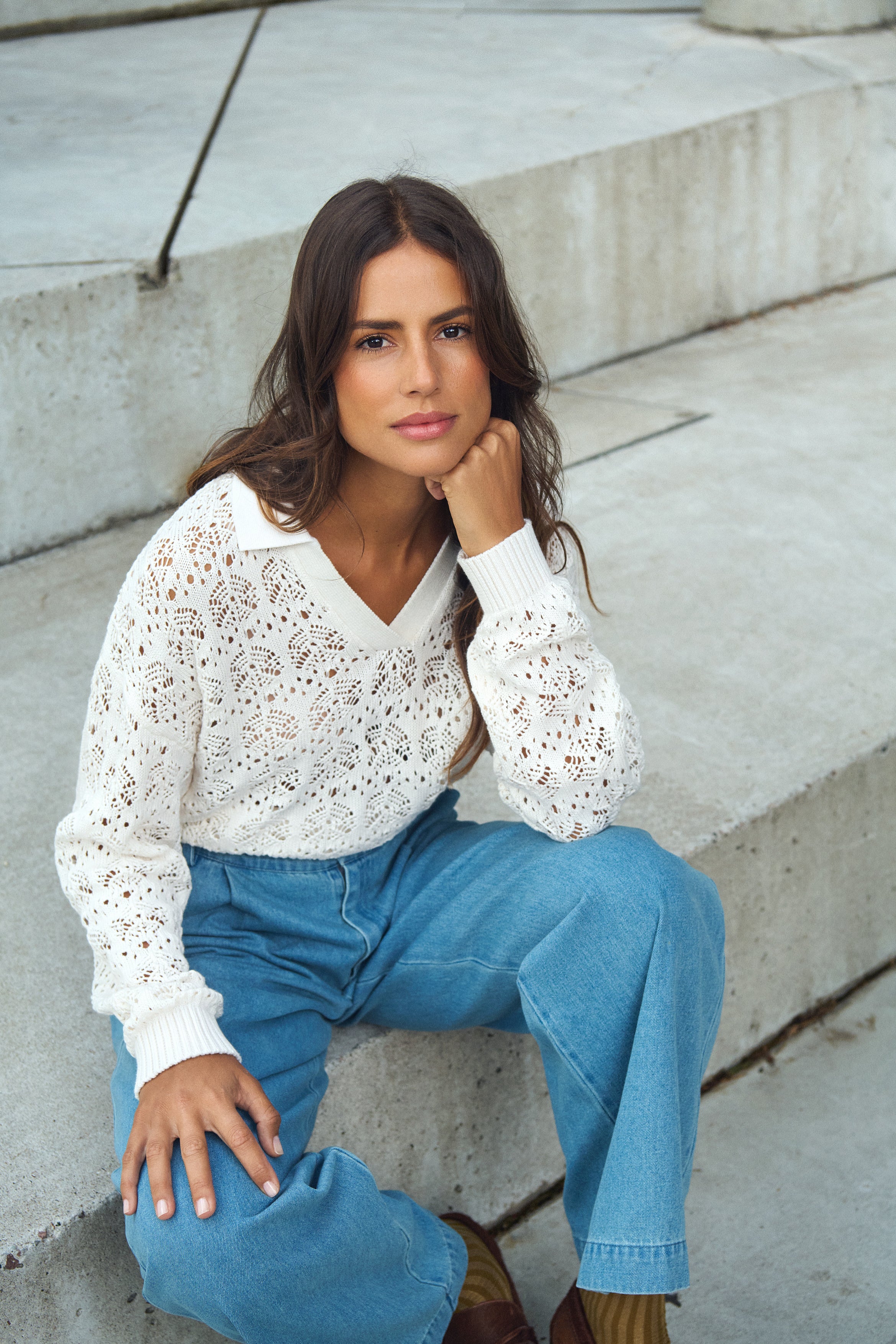 Saint Jaclyn Jeans in Smoke Blue