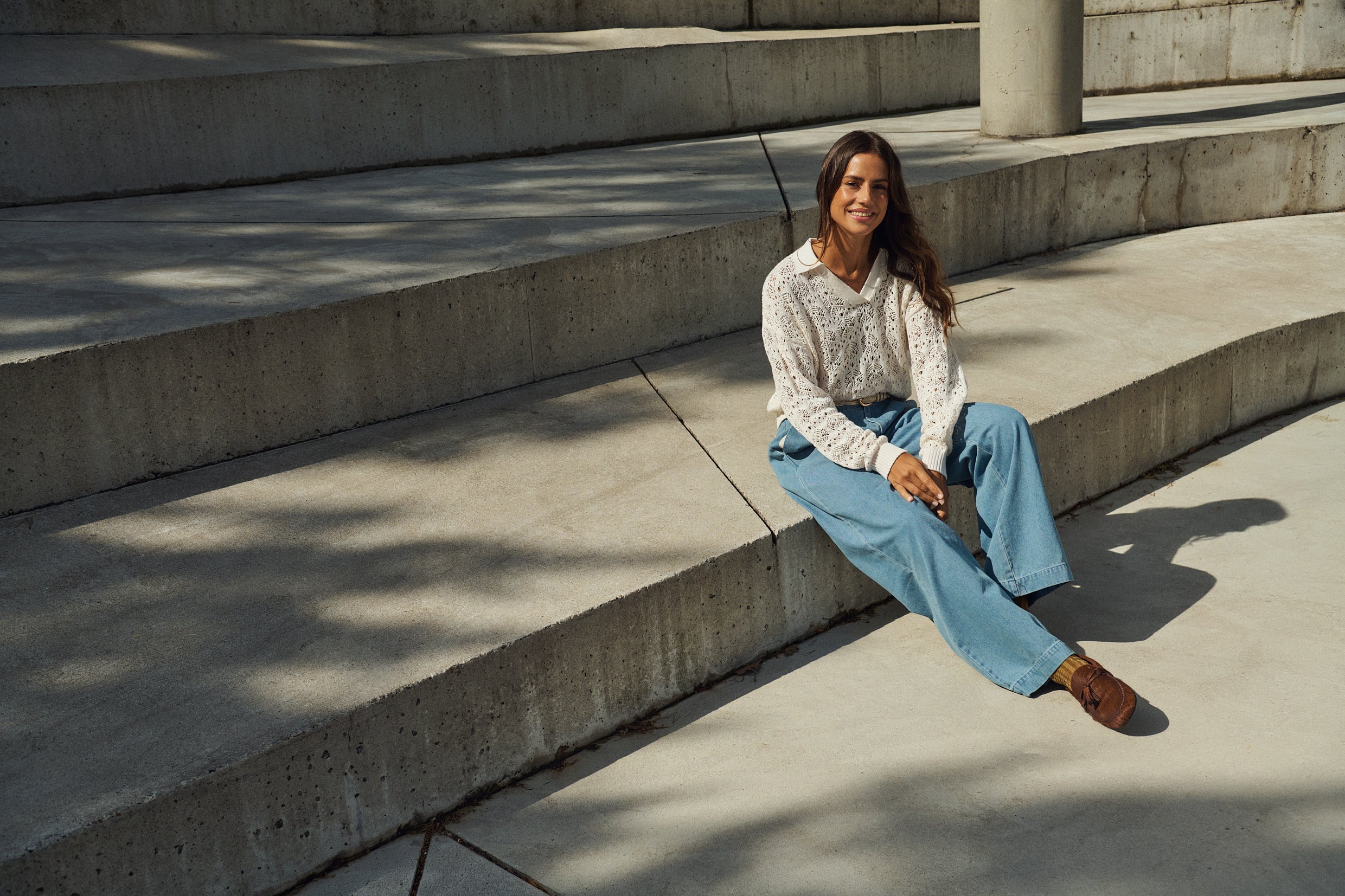 Saint Jaclyn Jeans in Smoke Blue