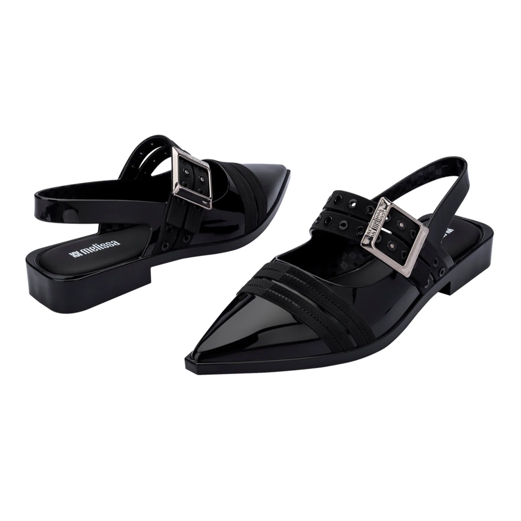 Melissa Ladylike Slingback in Black