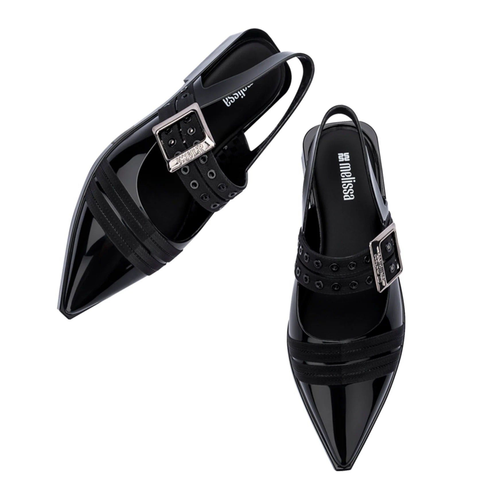 Melissa Ladylike Slingback in Black