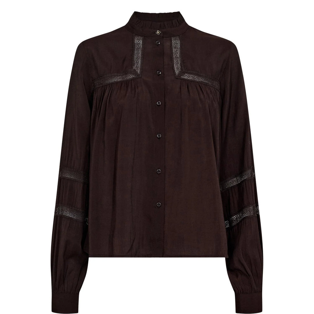 Numph Nurika Shirt in Black Coffee