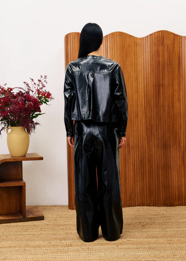 FRNCH Hysop Short Jacket in Black