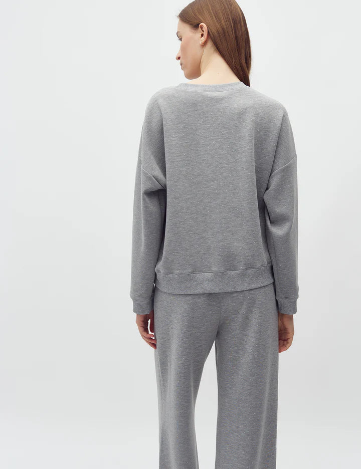 MbyM Swilia Livigna Sweatshirt with Sparkle in Grey