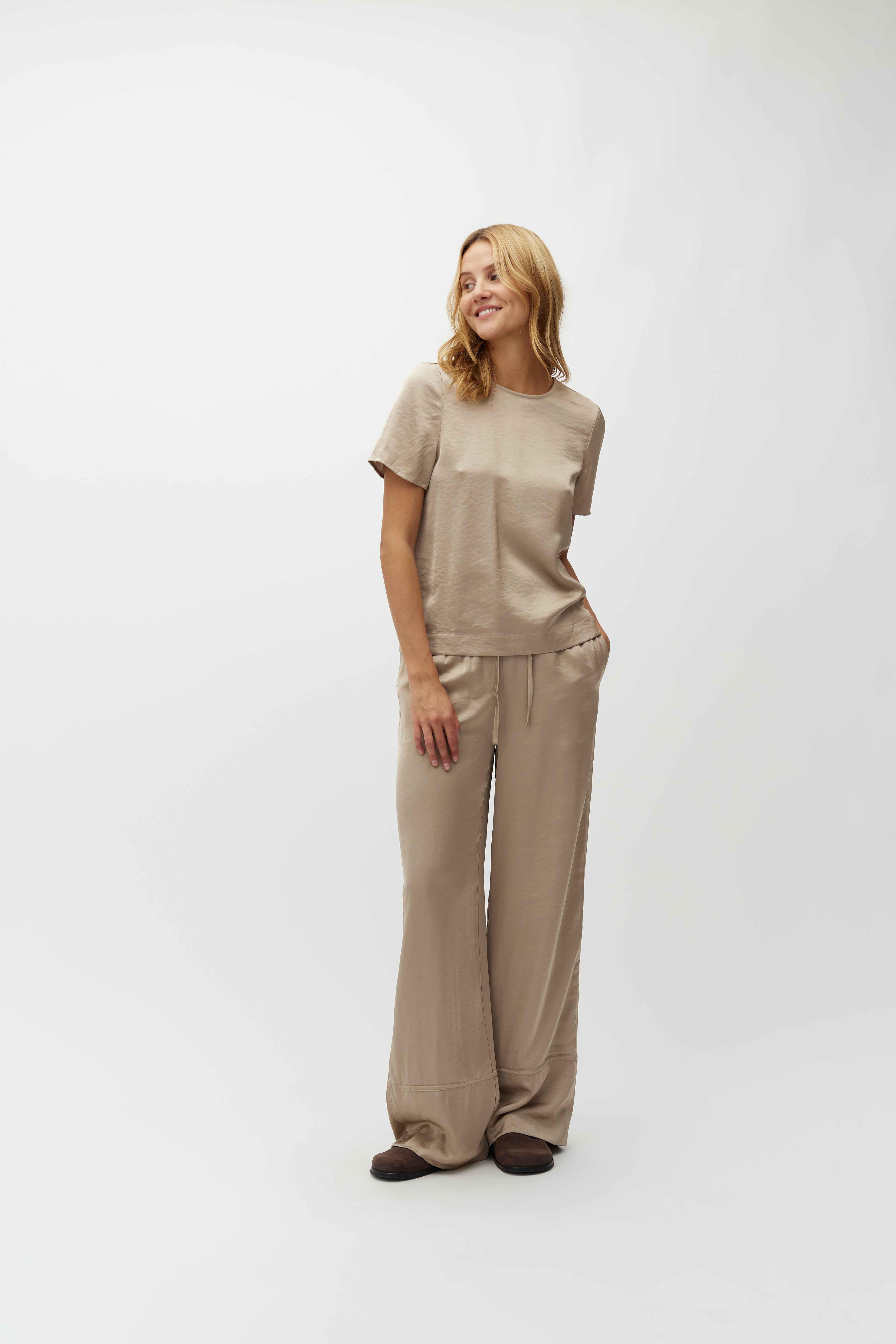 MbyM Nivara-M Shirt Blouse in Sand Grey
