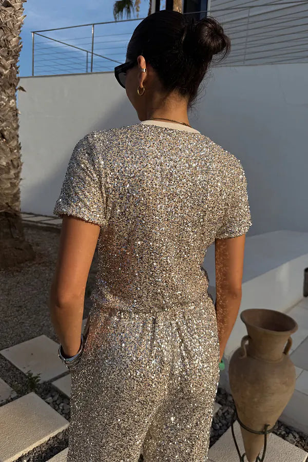 NFD Silver Sequin T-shirt