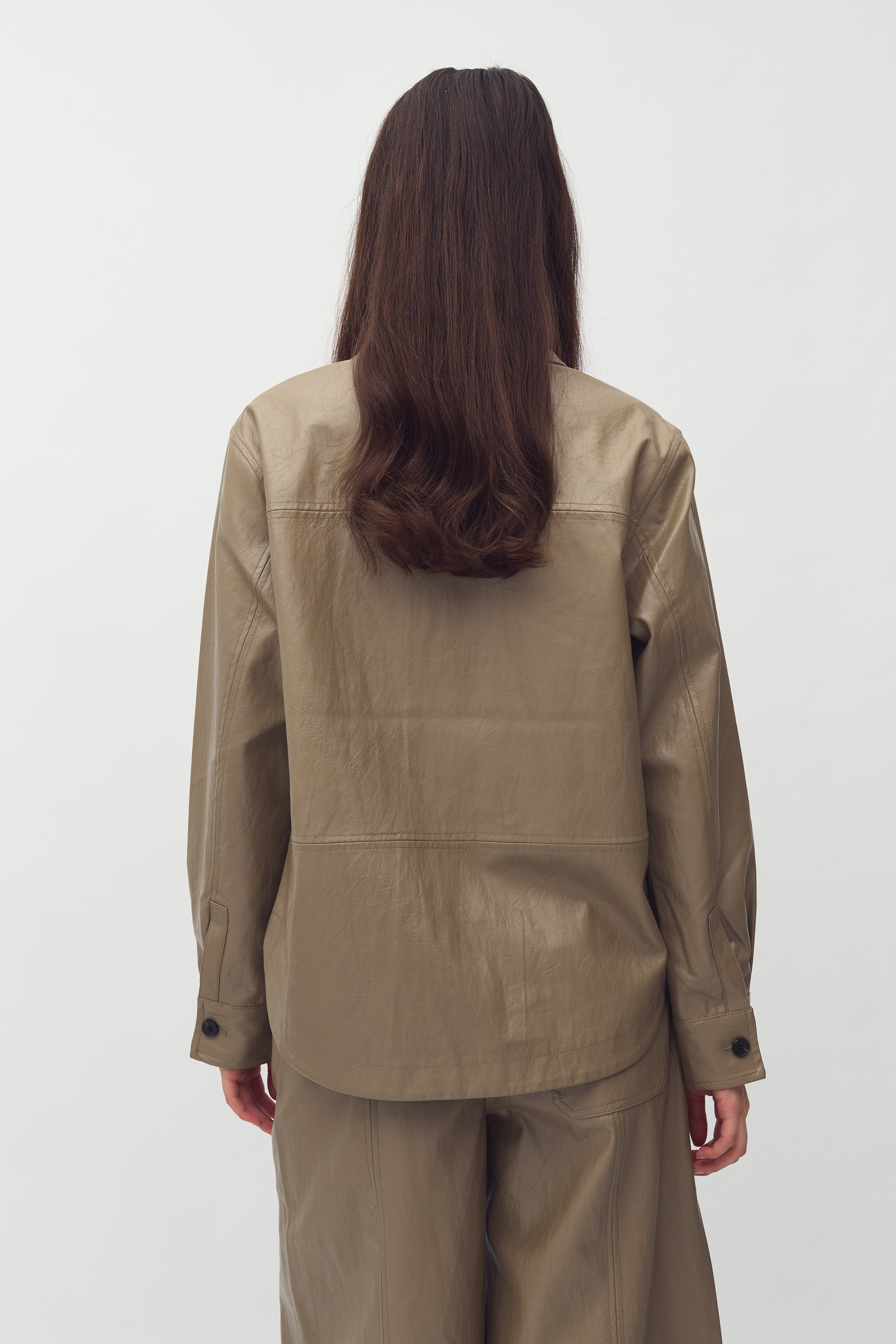 MbyM Crincle Shirt in Brindle Sand