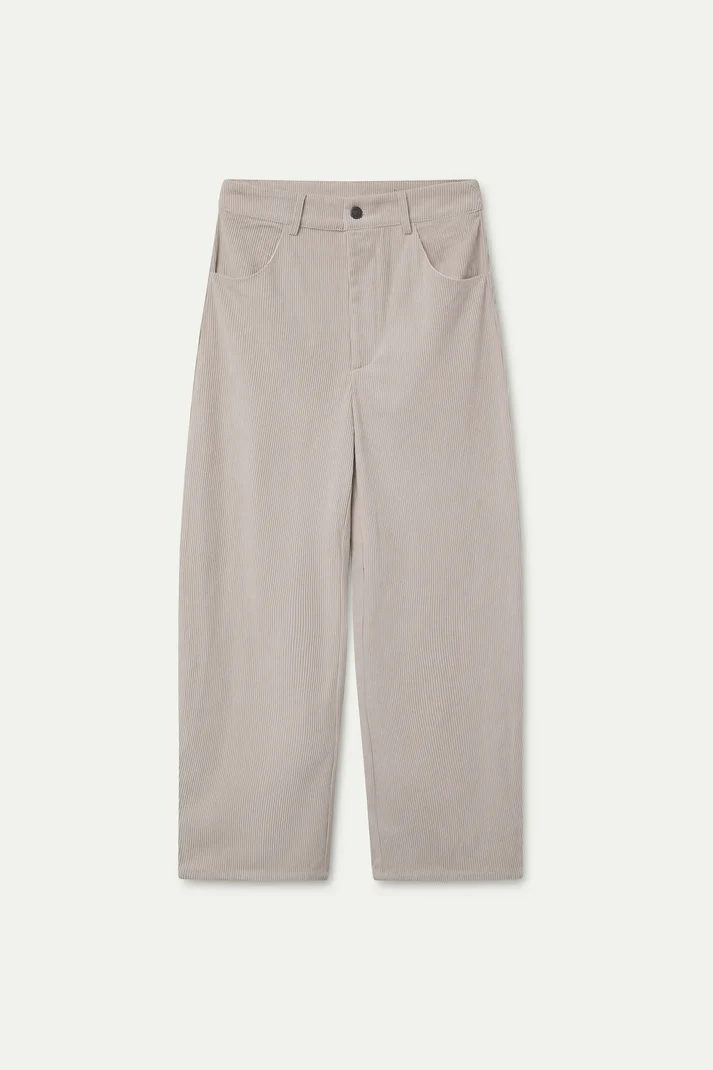 Off-white corduroy trousers