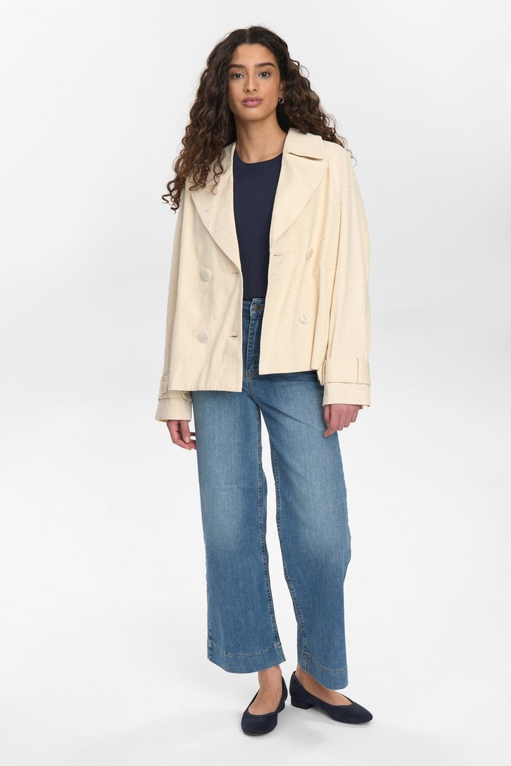 Numph Nusilla Trench Jacket in Pristine
