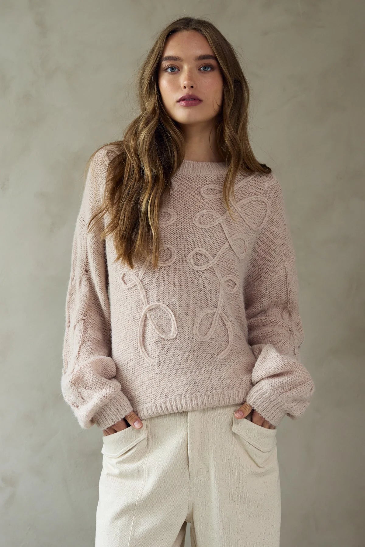 Noella Karessa Knit in Oyster Pink