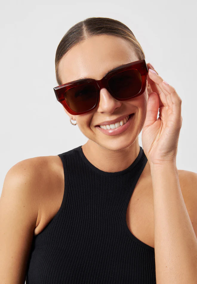 Eco Shades Elia Sunglasses in Red