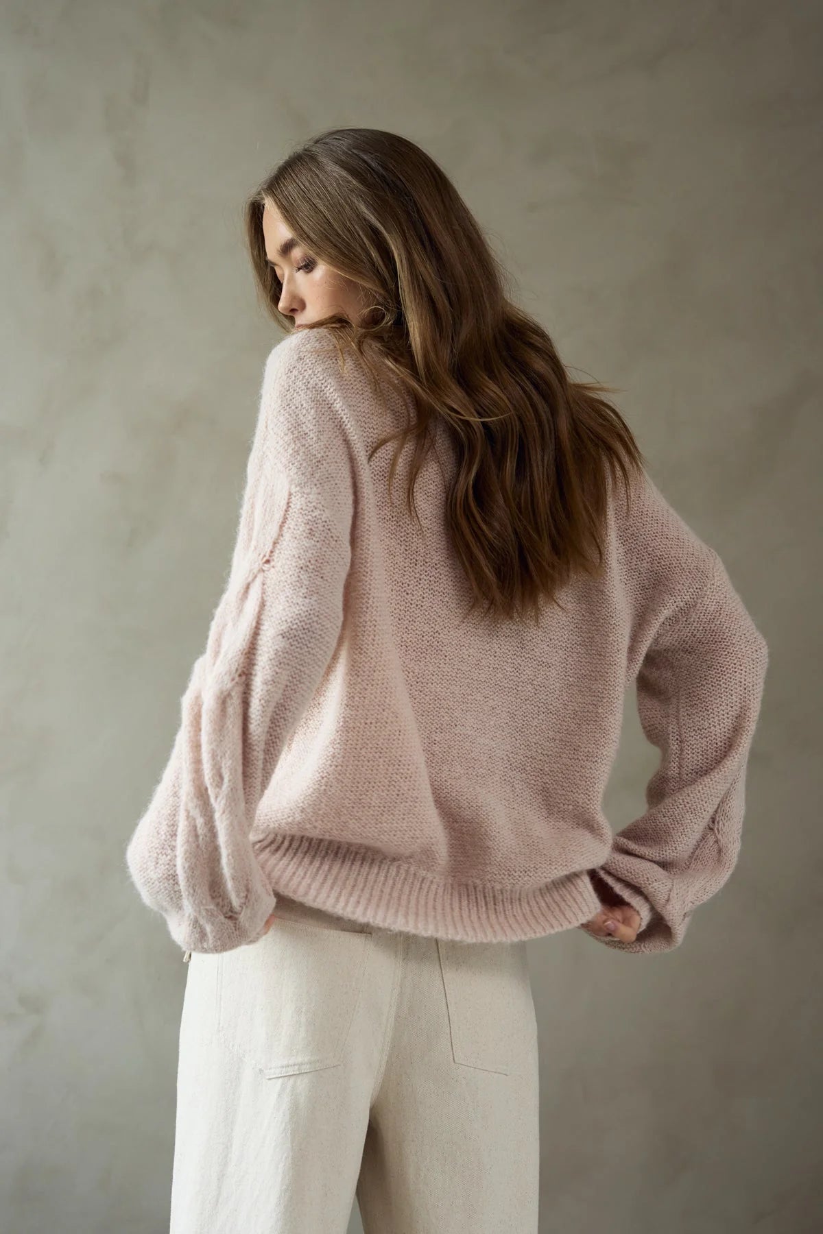 Noella Karessa Knit in Oyster Pink