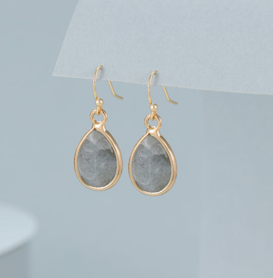 Talia Drop Stone Earring in Gold