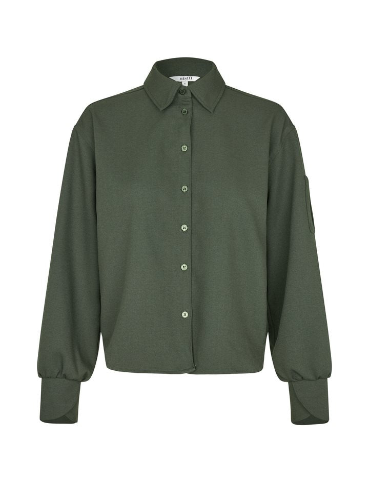 Mbym Morella Cammia Shirt in Dark Green