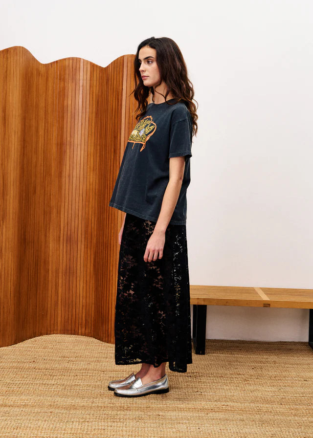 FRNCH Stevia Organic Tee in Anthracite