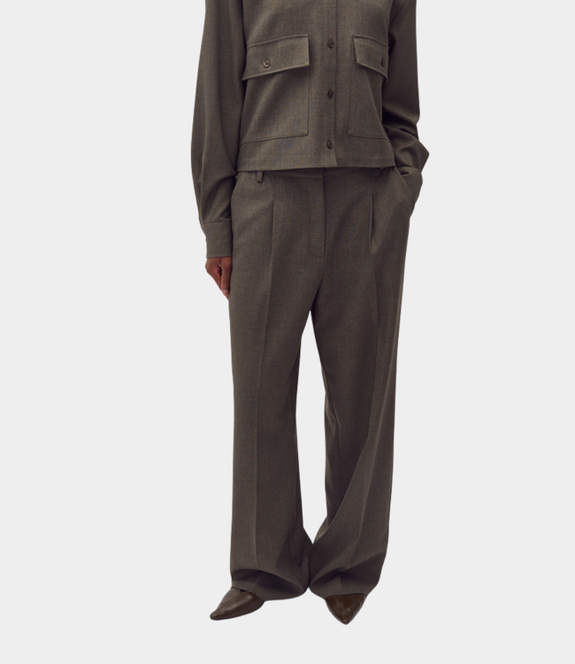 Mbym Caprese Cristiana Trouser in Deep Green