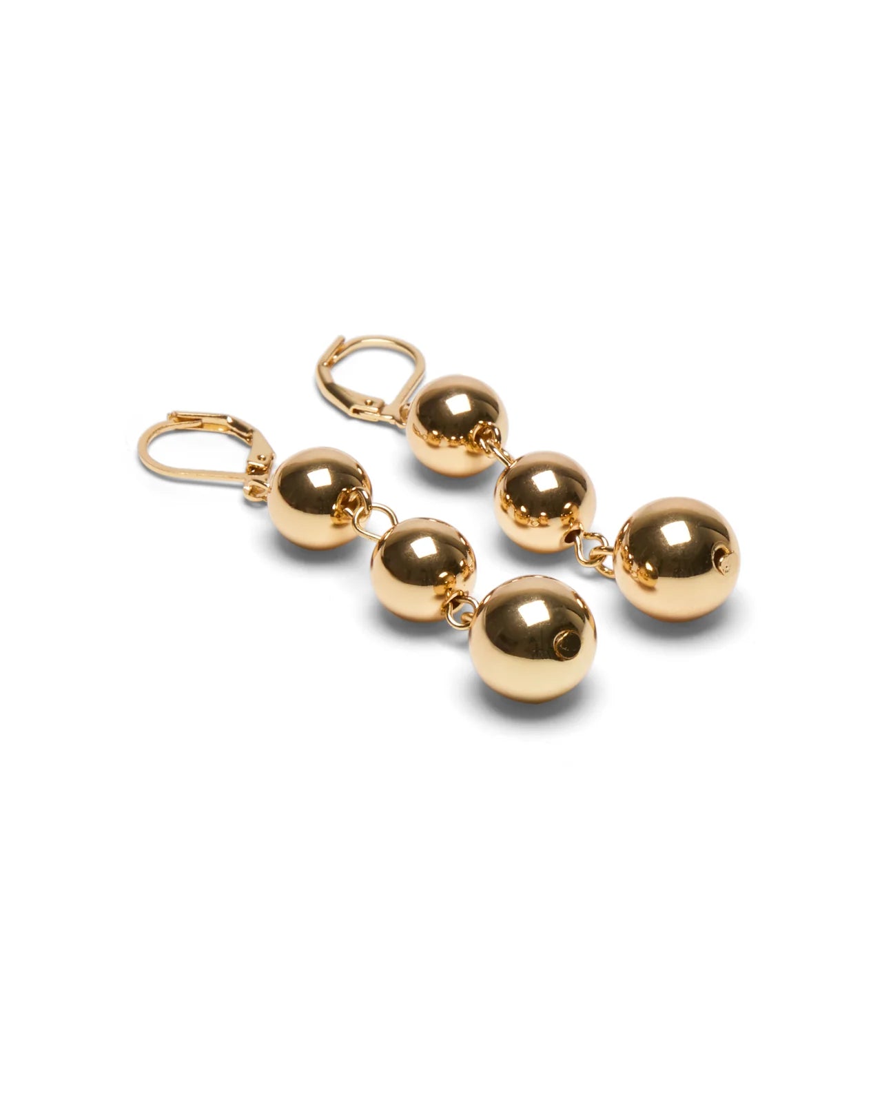 Blackpool Drop Ball Earrings in Gold