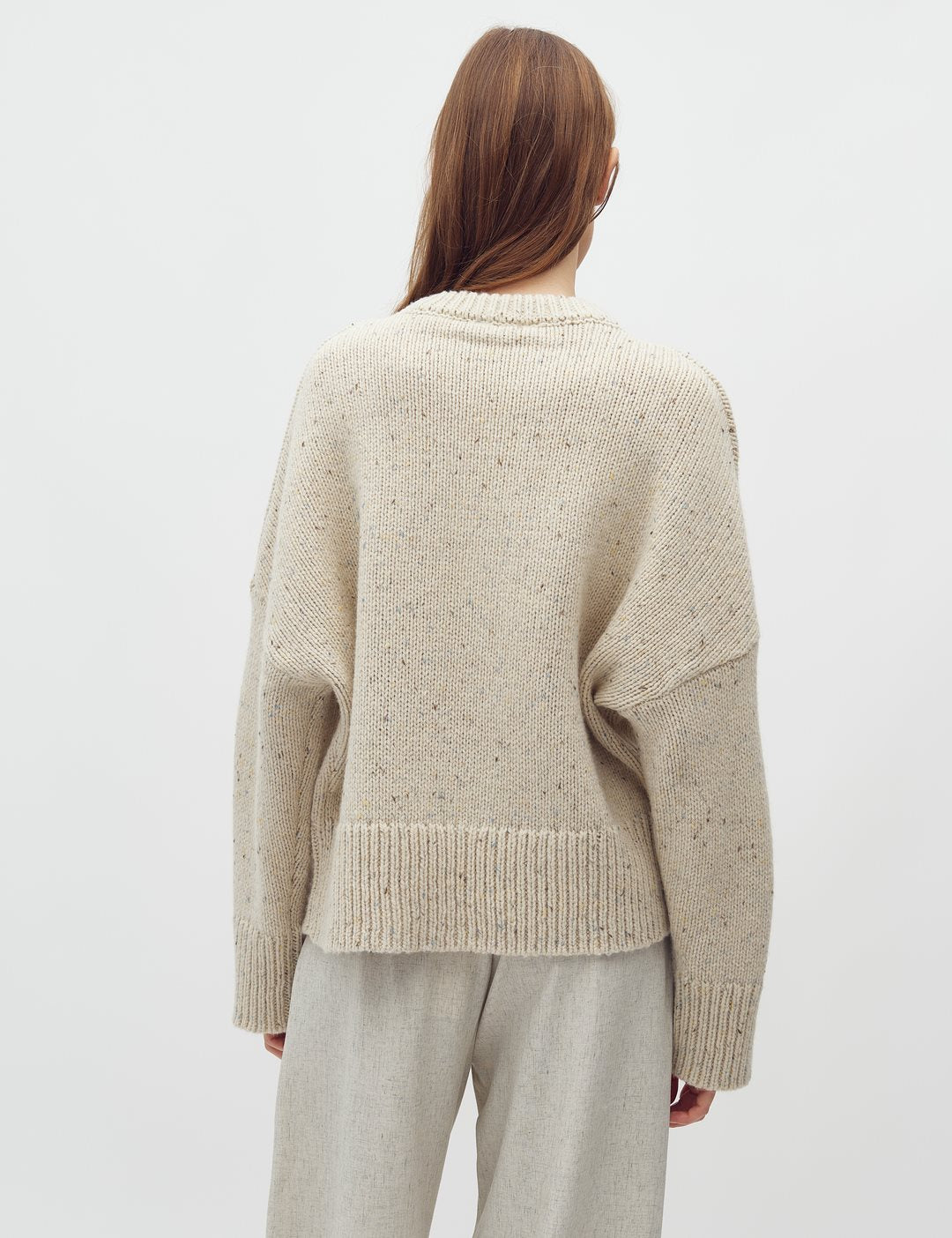 MbyM Becki Gillian Wool Mix Knit in Oyster Sprinkle