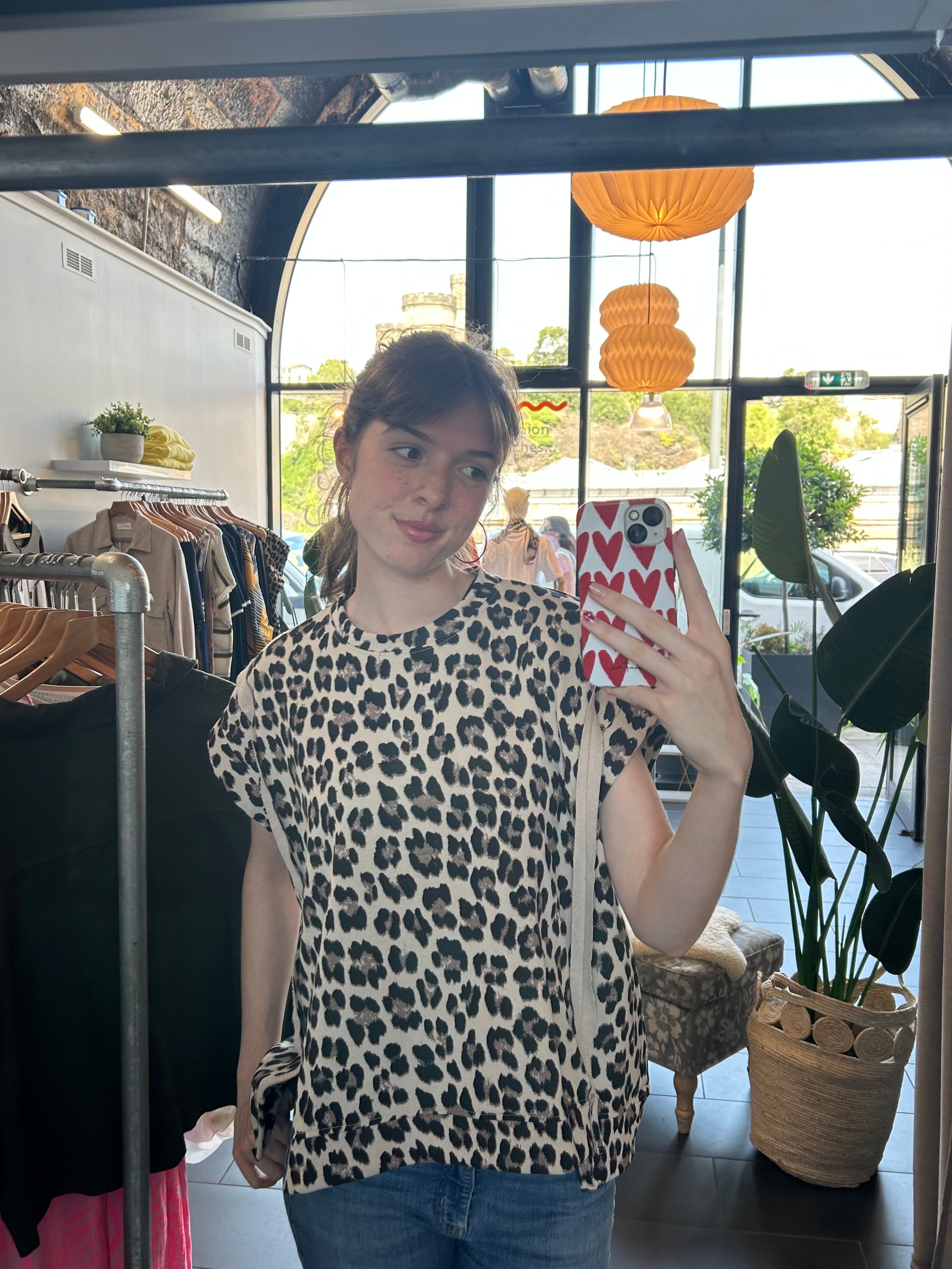 Willow Leopard Print Top (ONE SIZE)