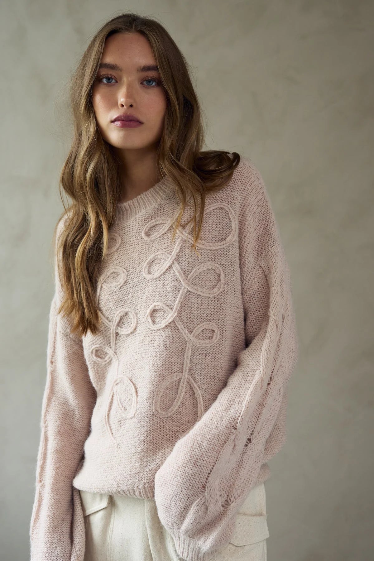 Noella Karessa Knit in Oyster Pink