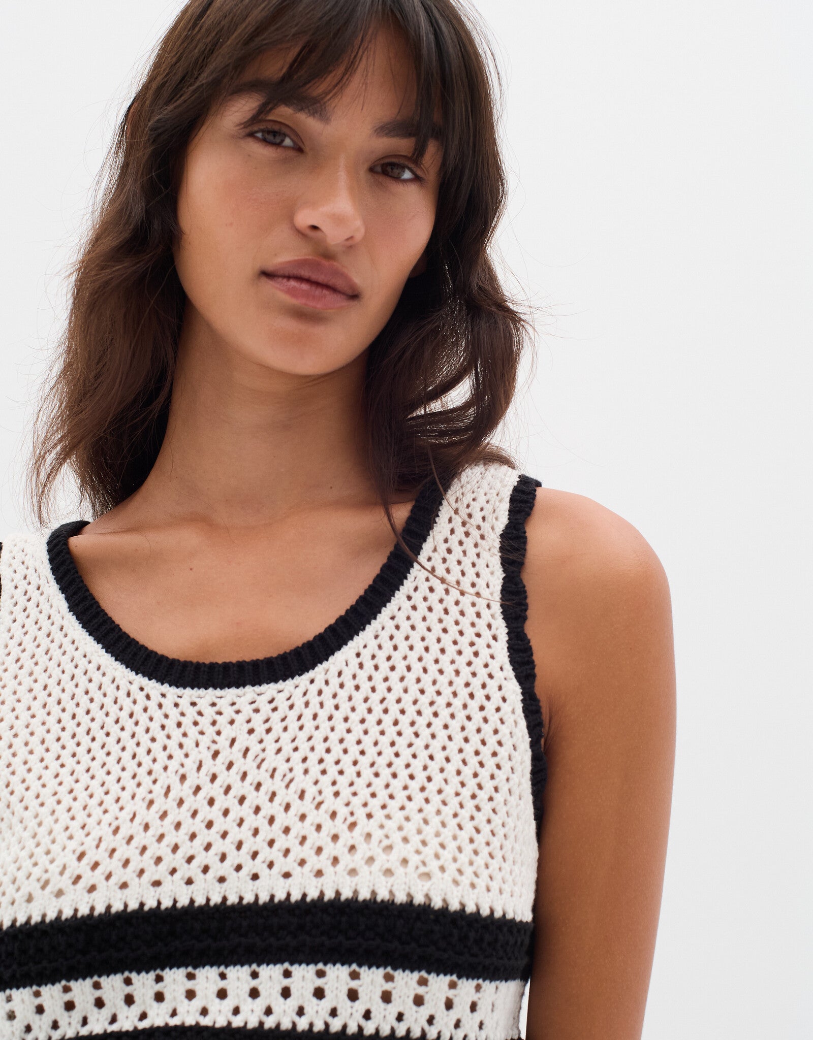 InWear Yancy Knitted Striped Tank Top IW Top