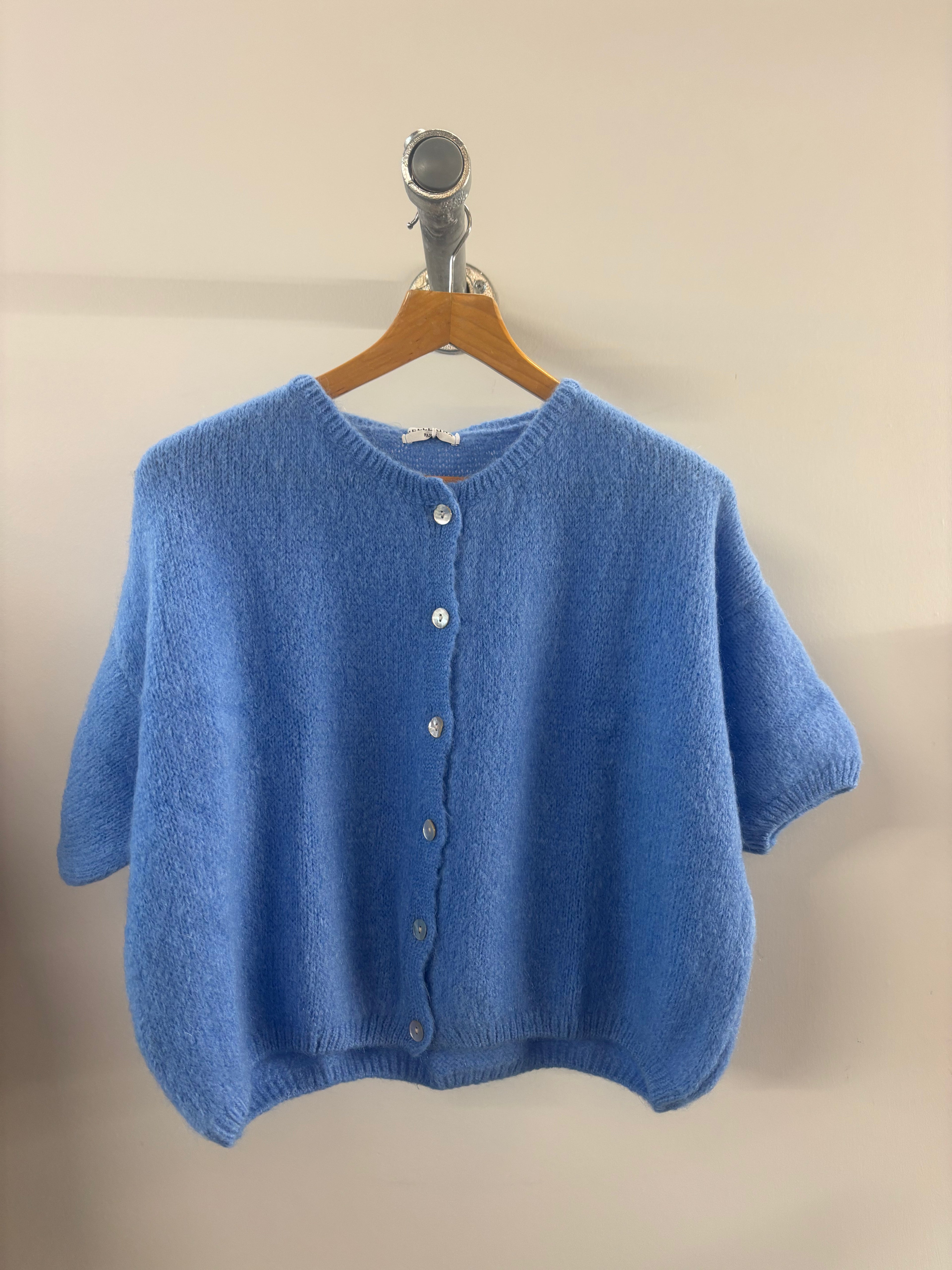 Tilly Mohair Cardigan in Cornflower Blue (ONE SIZE)