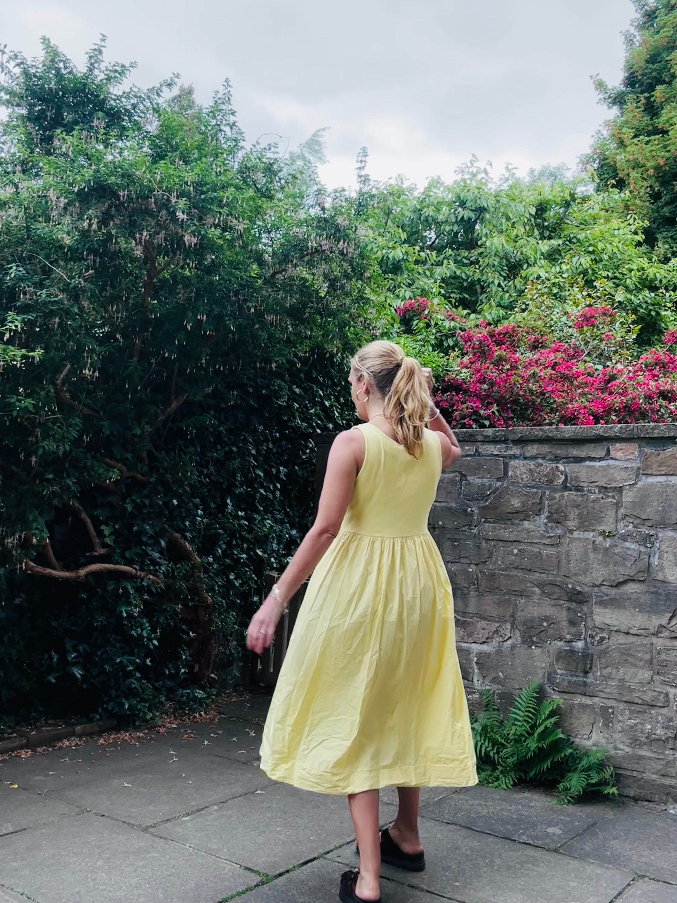 Yellow Cotton Dress (one Size)