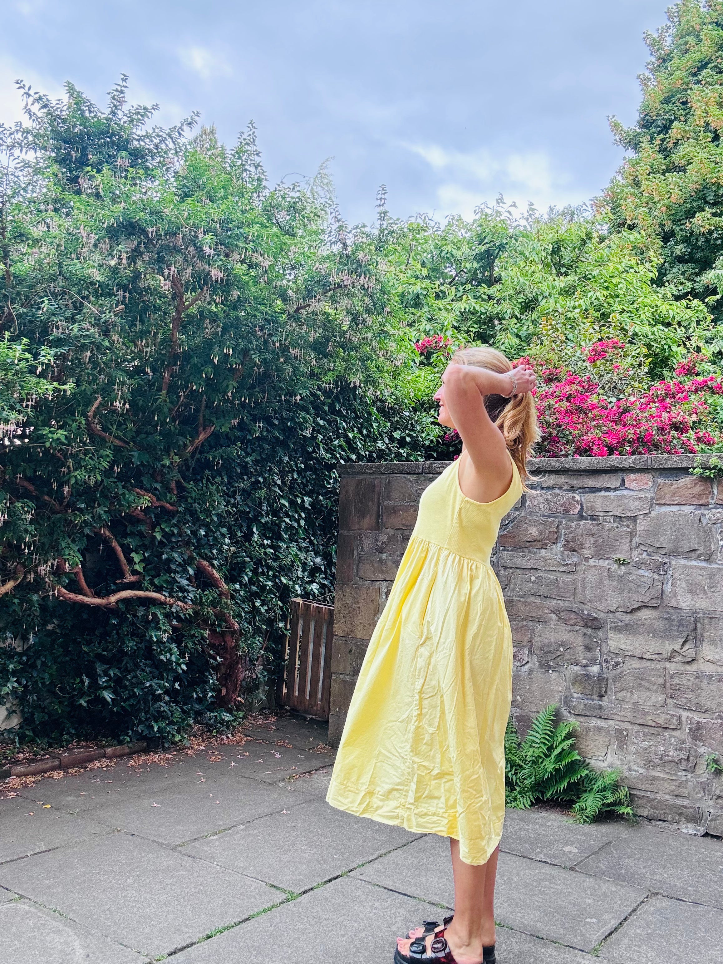 Yellow Cotton Dress (one Size)