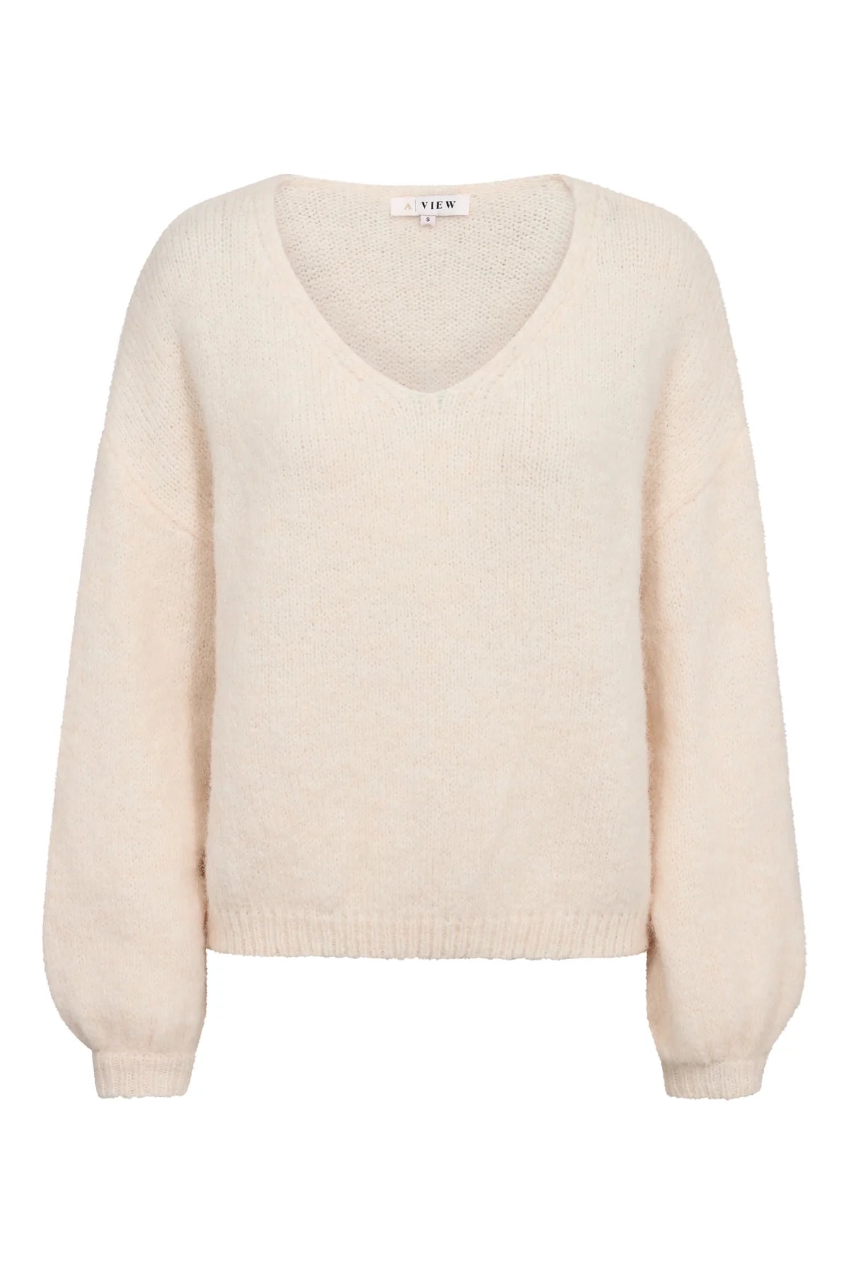 A-View Inge V-neck Knit - Off White
