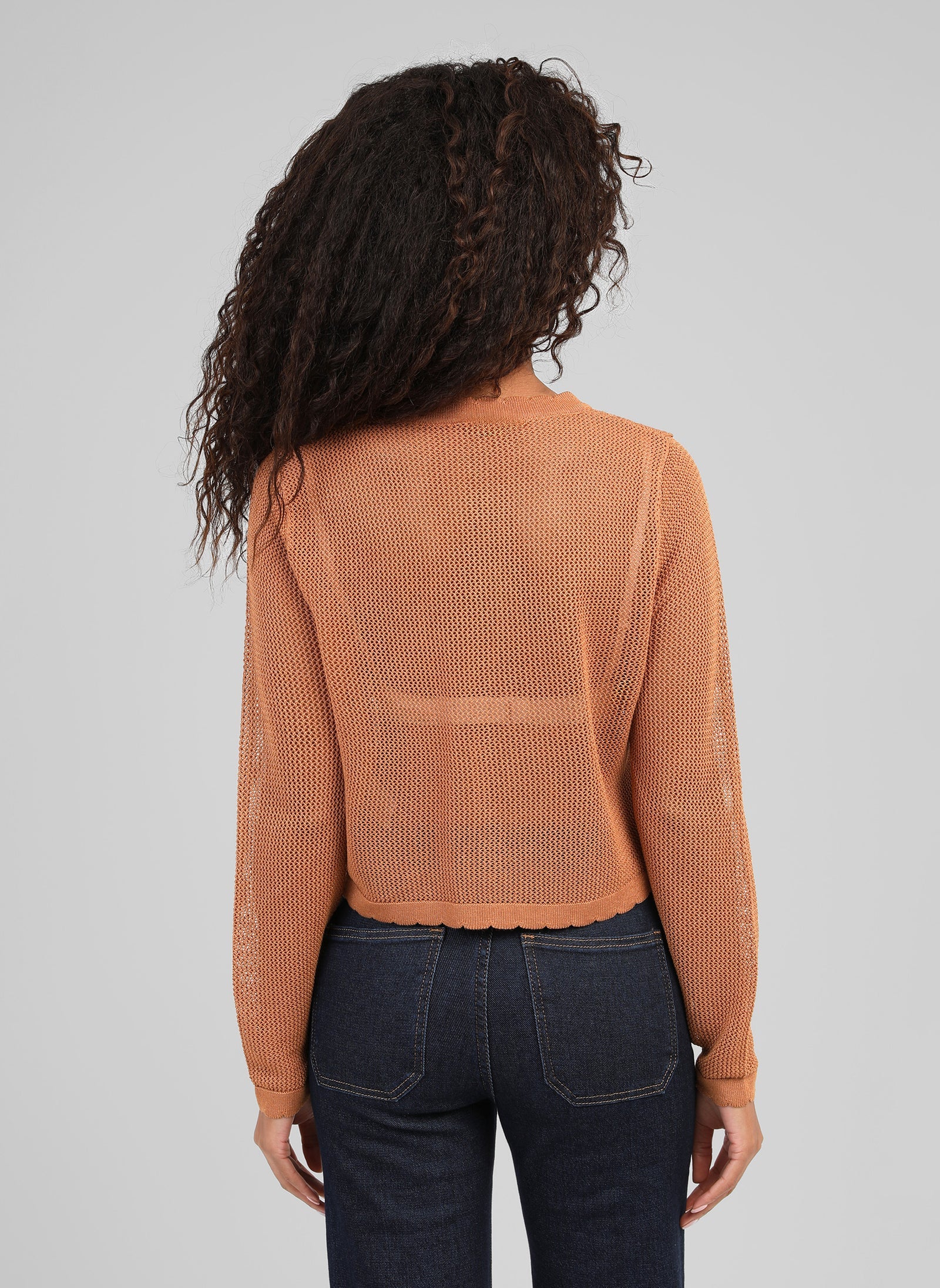 ANGE NANITA Cardigan in Toffee