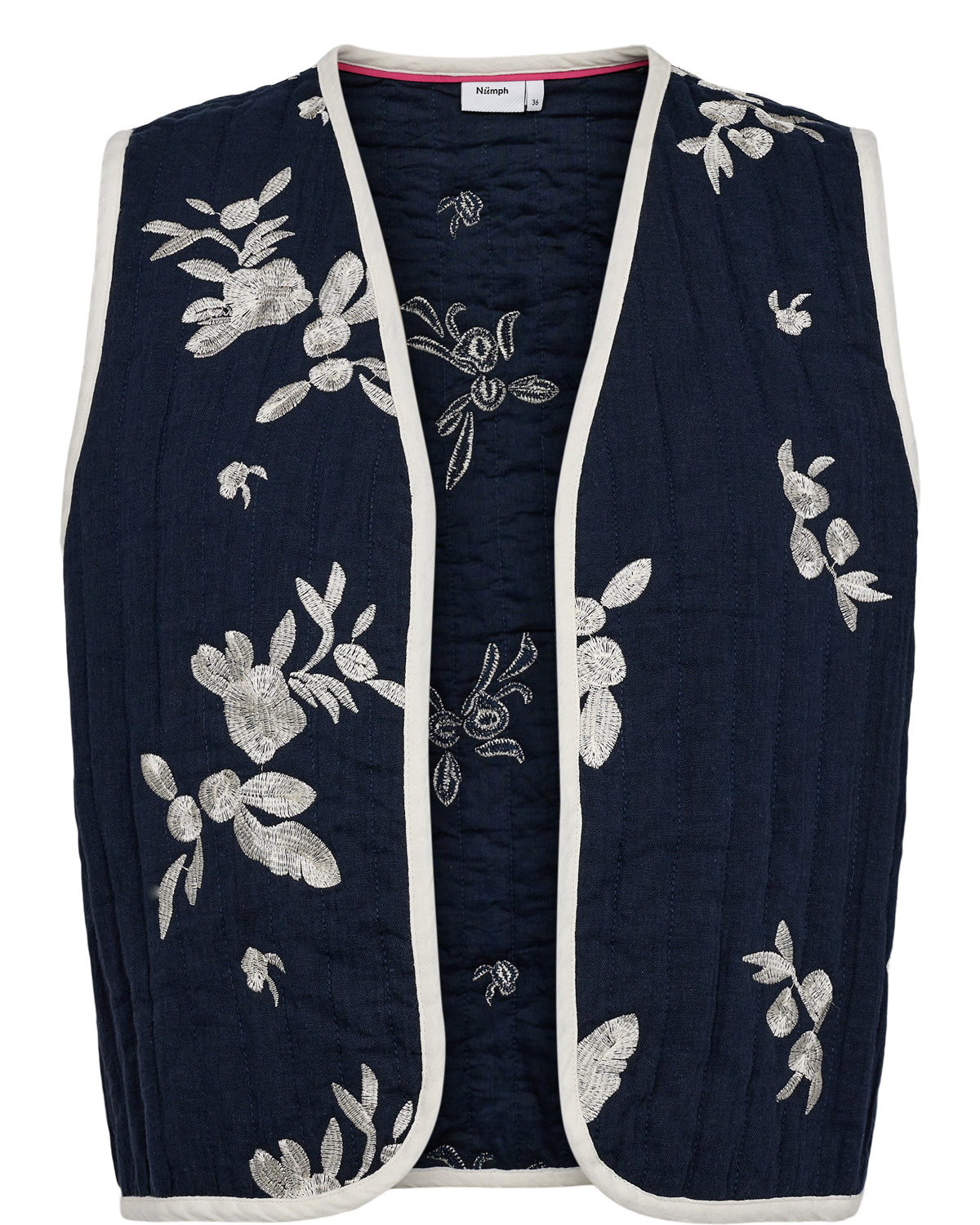 Numph Nustellas Quilted Gilet Vest in Sapphire