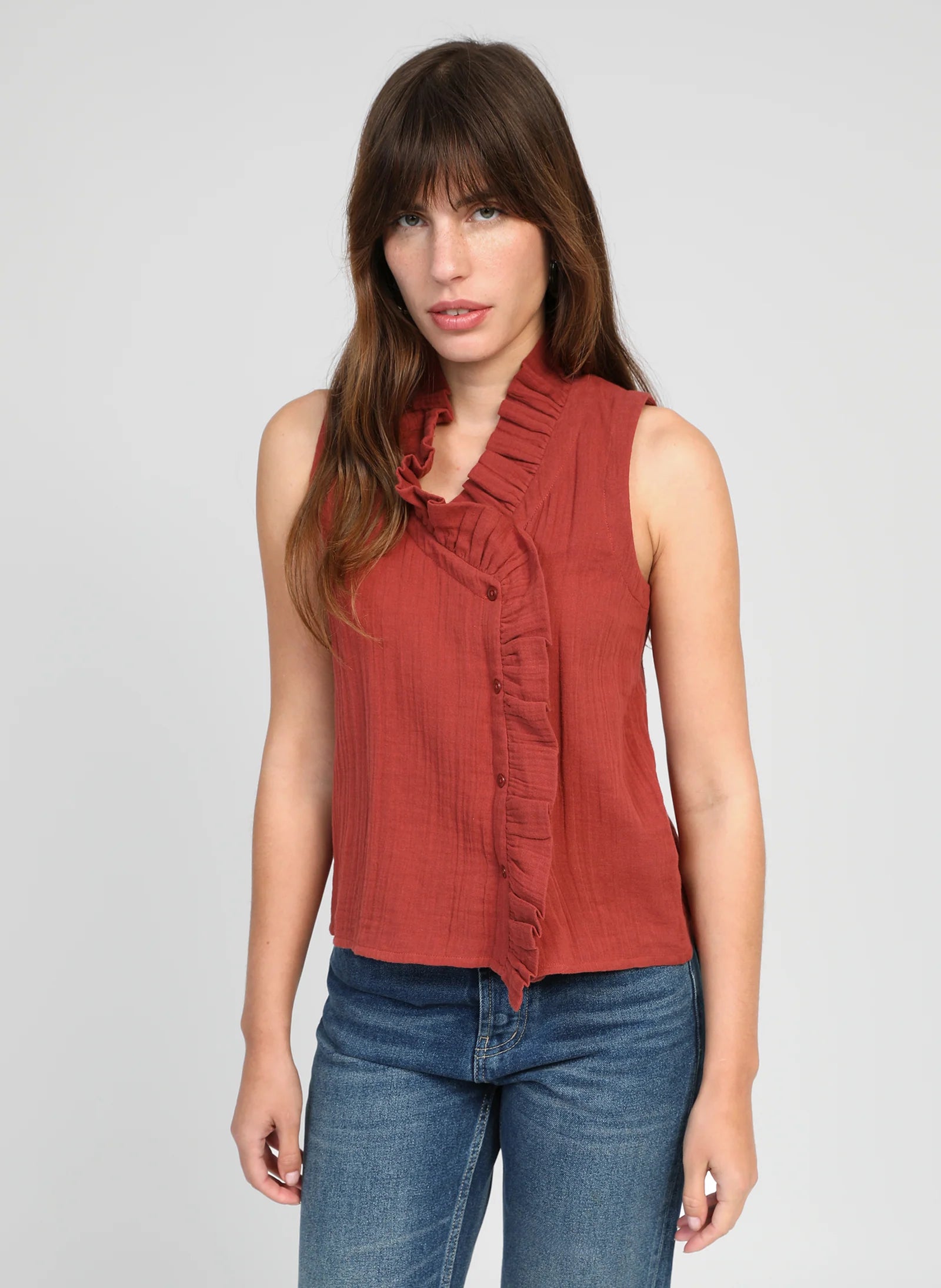 ANGE SILOE Top in Brick