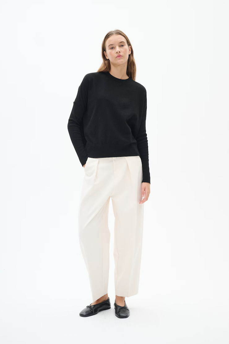InWear Zella Barrel Trouser In Whisper White