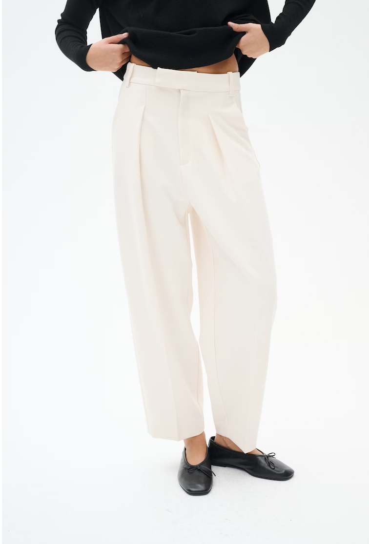 InWear Zella Barrel Trouser In Whisper White