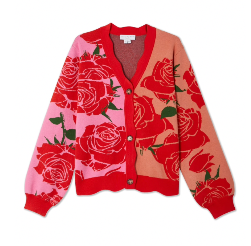 NFD Rosa Cardigan in Rose & Red