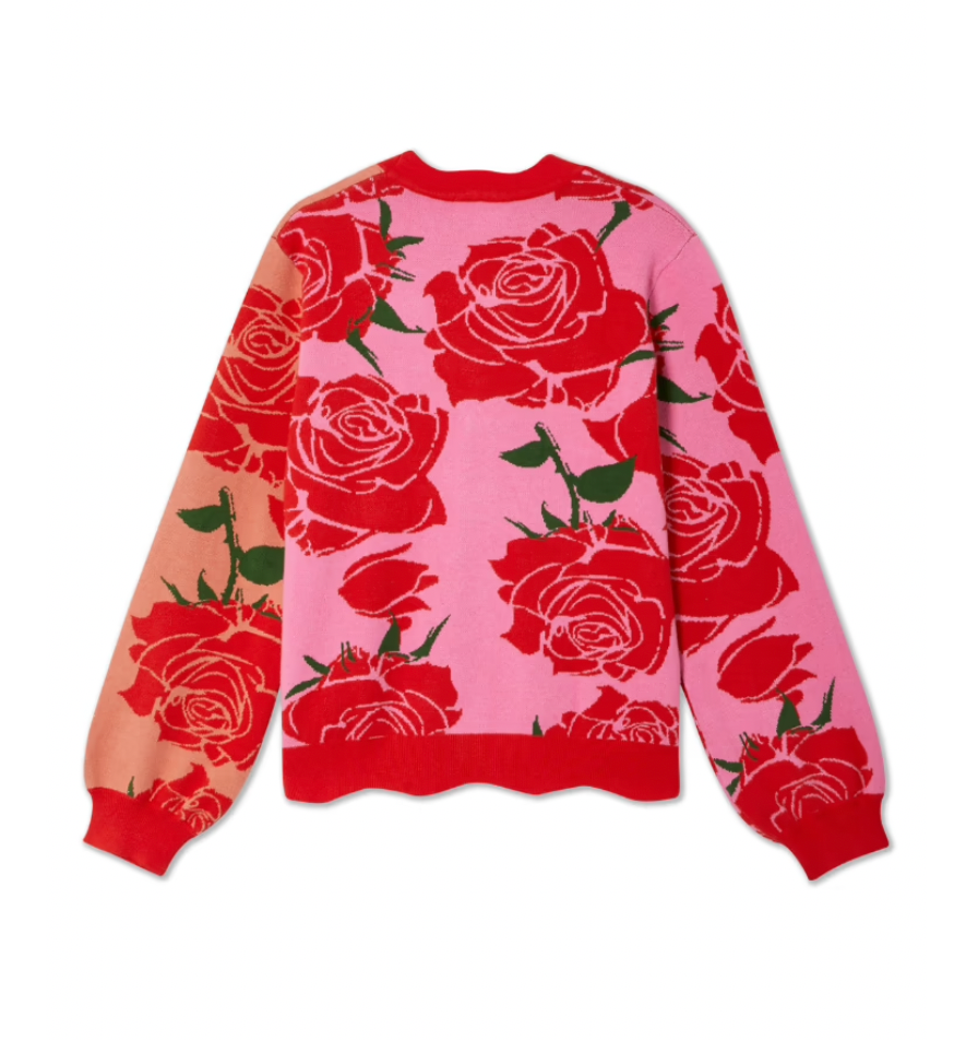 NFD Rosa Cardigan in Rose & Red