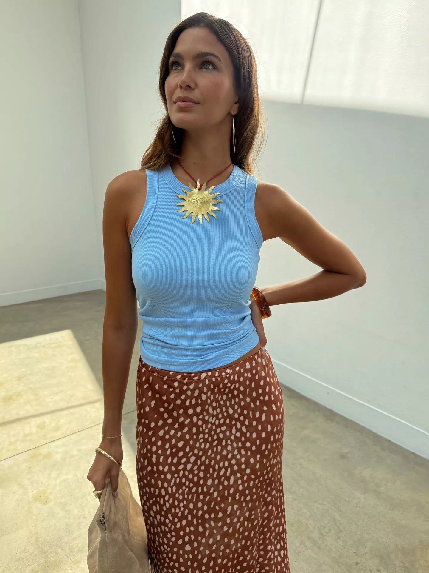 Never Fully Dressed Maeva Deer Print Maxi Skirt