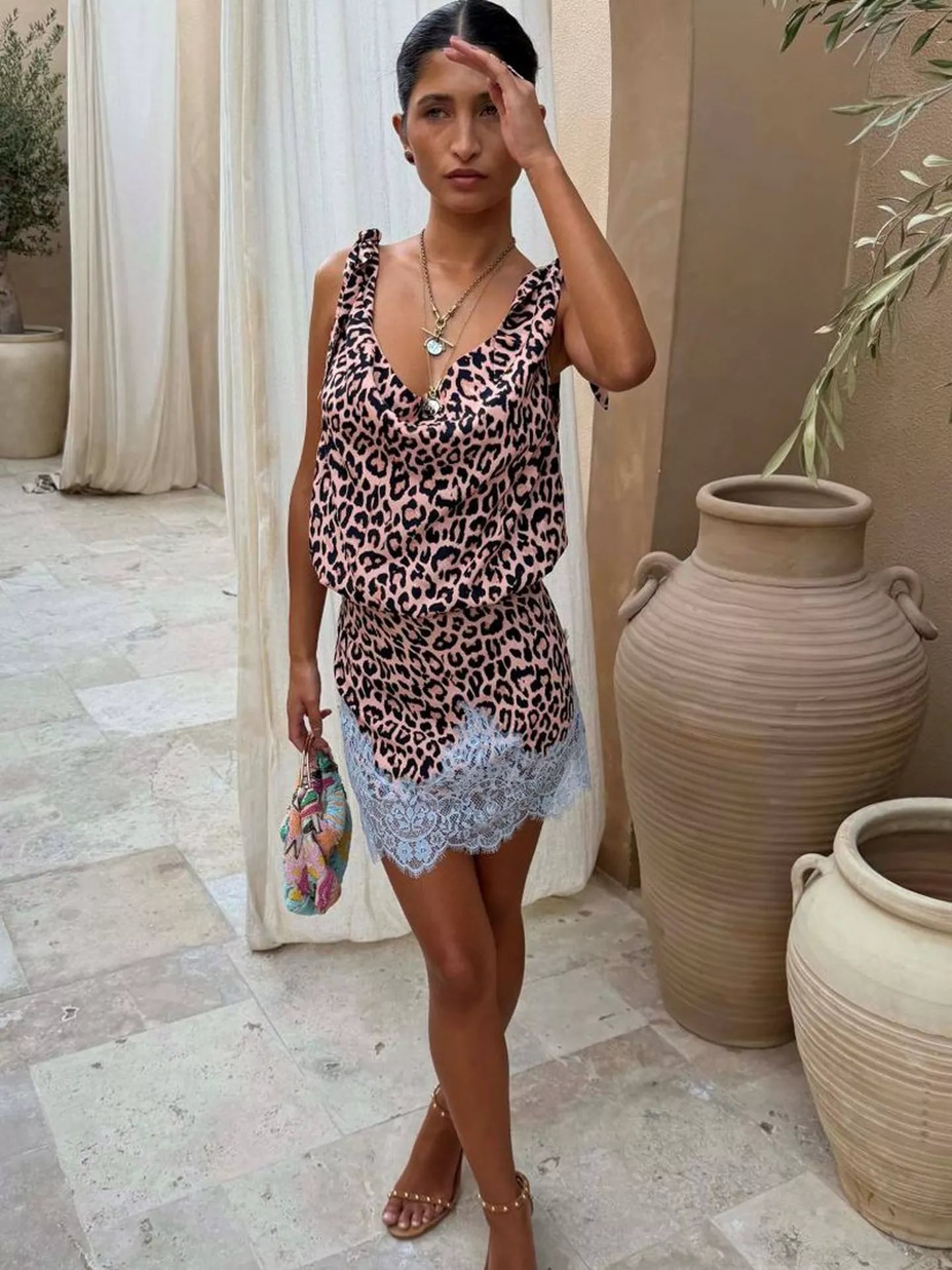 Never Fully Dressed Leopard Leila Mini Dress