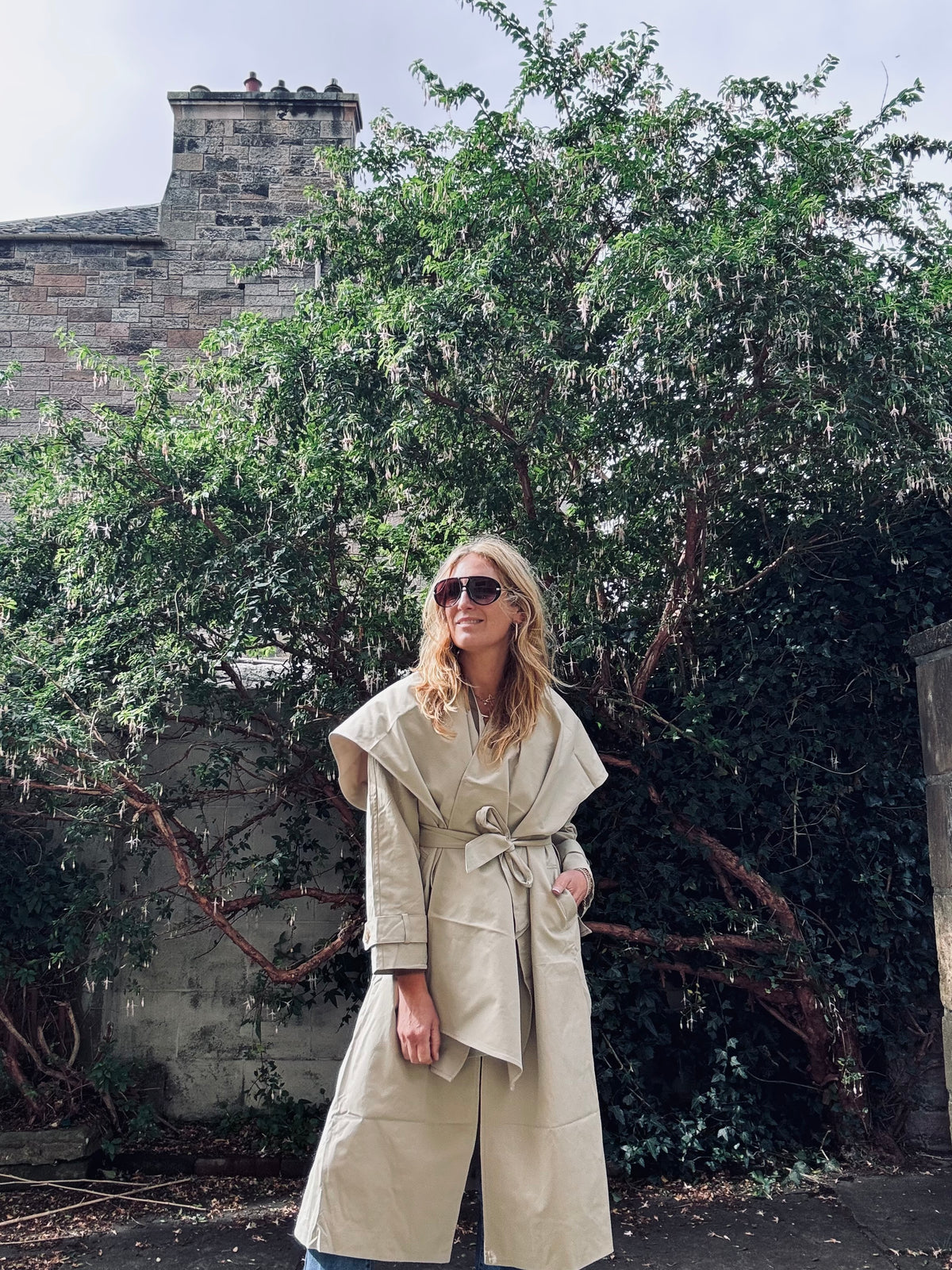 Classic Trench Coat with additional Cape