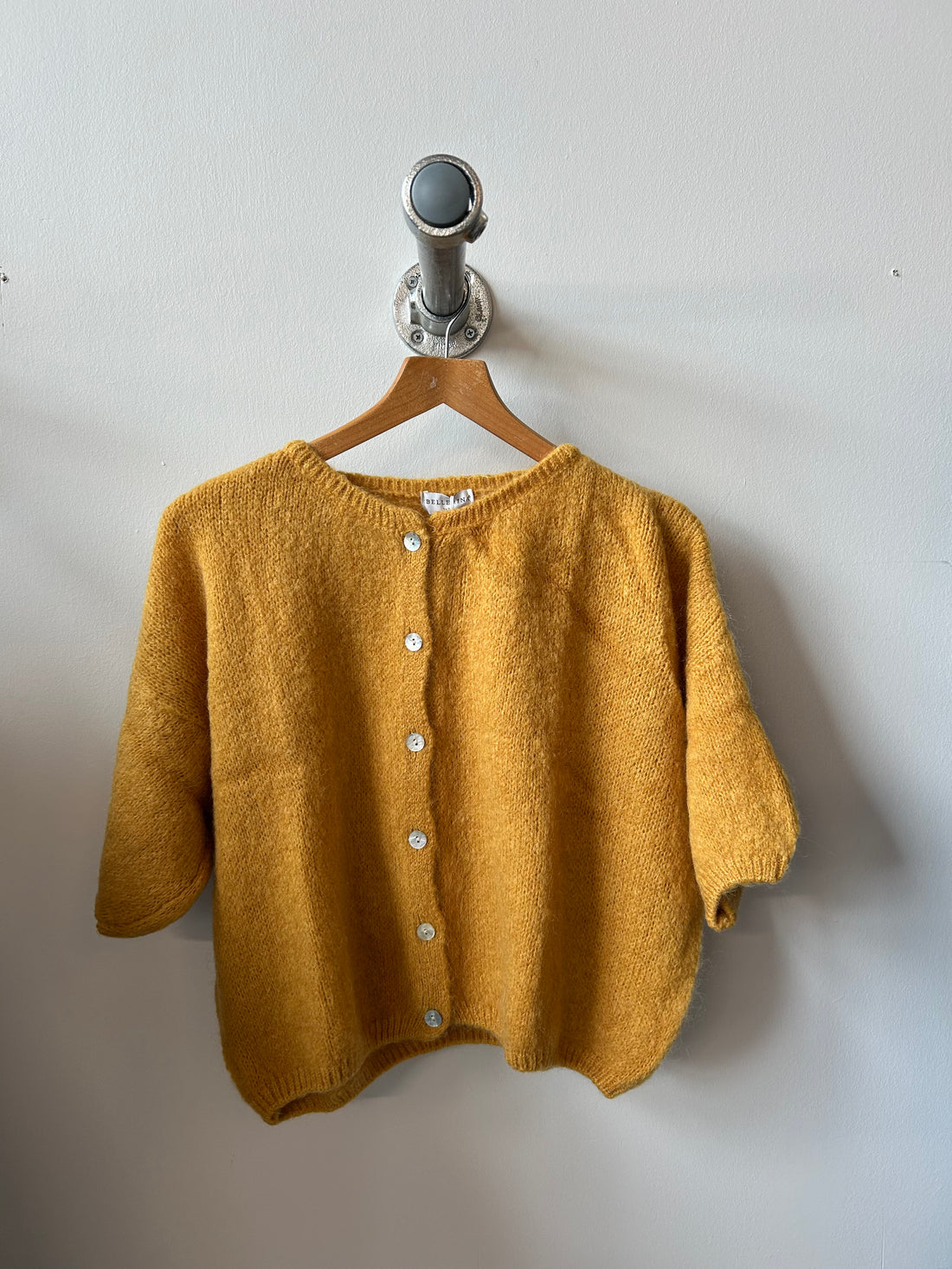 Tilly Mohair Cardigan in Mustard (ONE SIZE)