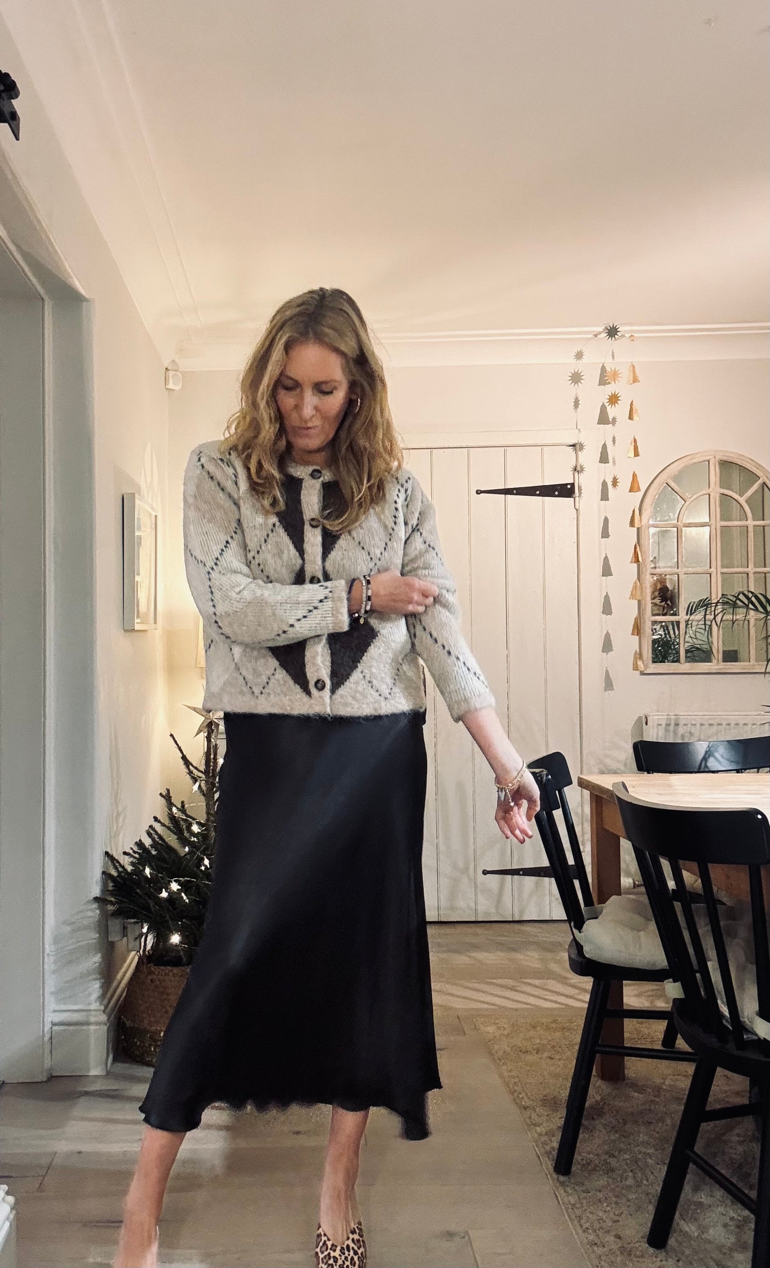 Moma Satin Slip Skirt In Chocolate (ONE SIZE)