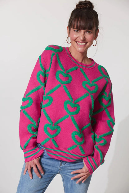 Eb &amp; Ive Tromso Jumper In Azalea