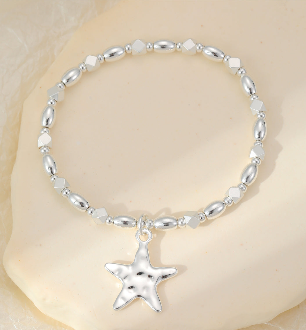 Nova Silver Bracelet with Star Charm