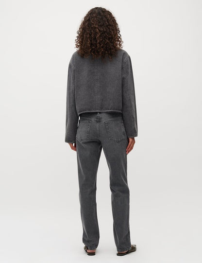 MbyM Jays Straight Leg Jeans in Black Grey Wash