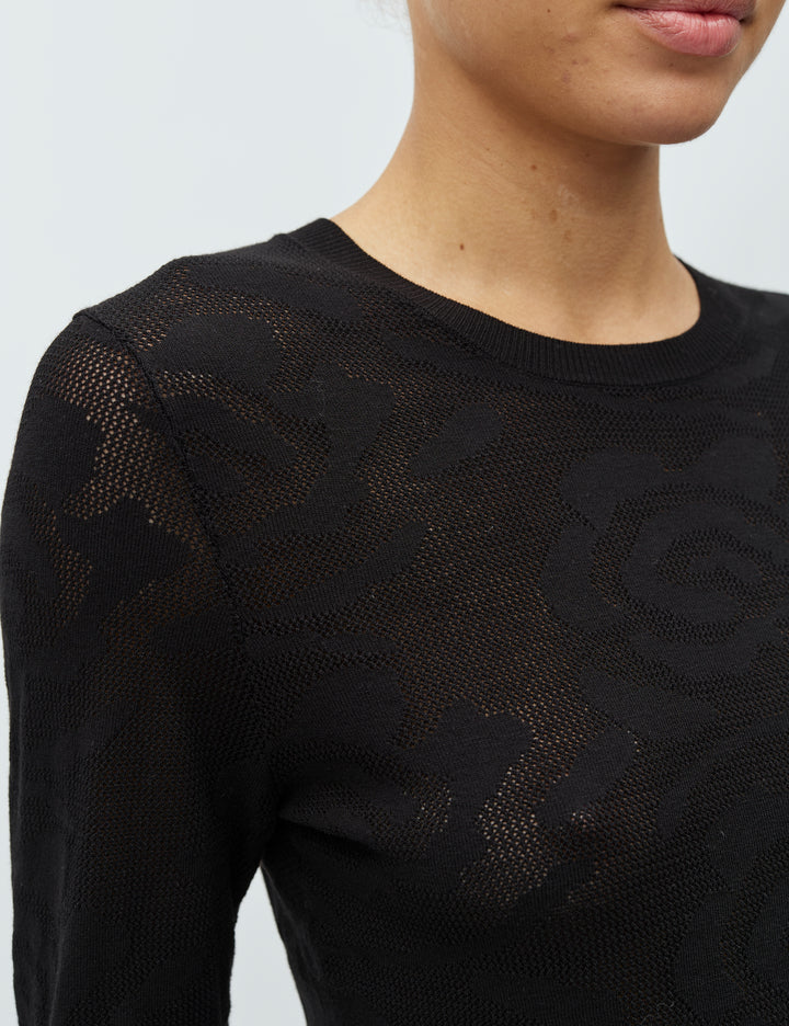 MbyM Black Detailed Top